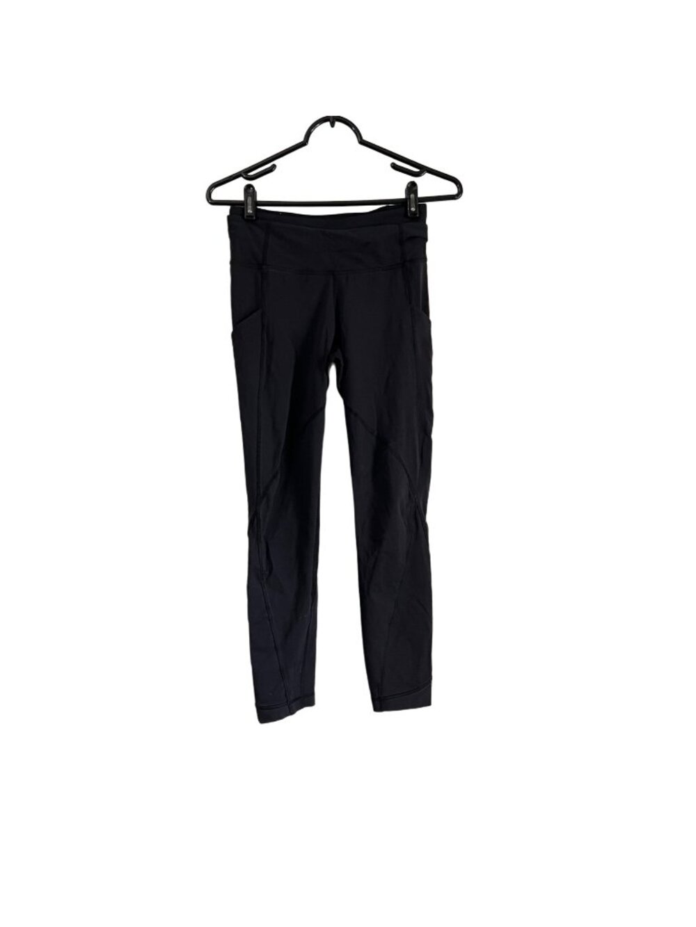 Lululemon Athletica Womens Black Thick Band Leggings Size 4